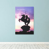 "The Coming King"® Silouette Canvas Print (Insitu (Houten vloer))