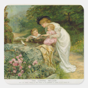 The Coming Nelson, van de perars Annual 1901 Vierkante Sticker