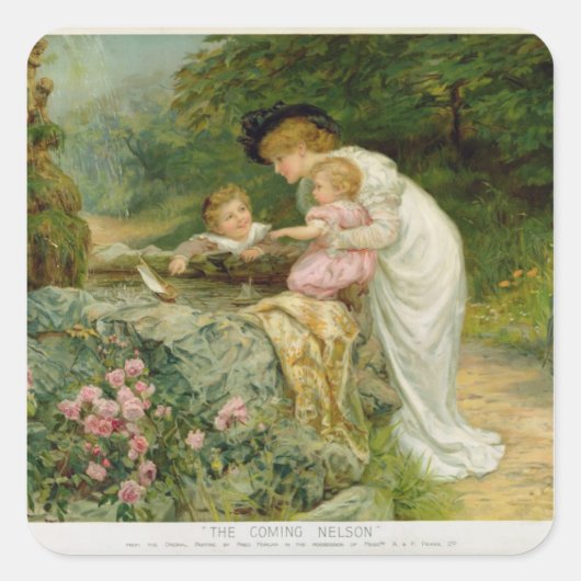 The Coming Nelson, van de perars Annual 1901 Vierkante Sticker (Voorkant)