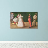 The Commedia dell'Arte Company Canvas Afdruk (Insitu (Houten vloer))
