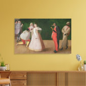 The Commedia dell'Arte Company Canvas Afdruk (Insitu (Woonkamer))