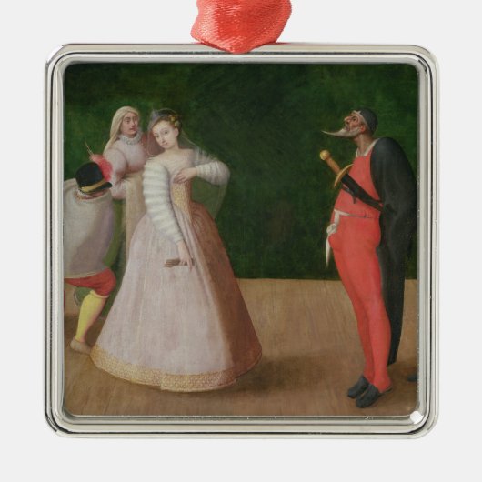 The Commedia dell'Arte Company Metalen Ornament (Voorkant)