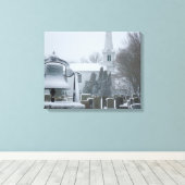 The Commons, Little Compton, RI Canvas Afdruk (Insitu (Houten vloer))