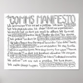 The Comms Manifesto Poster (Voorkant)