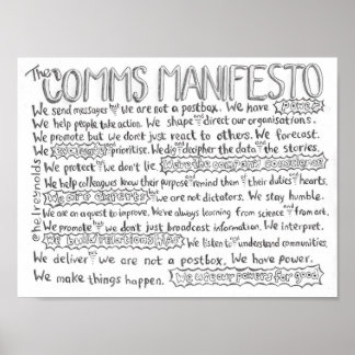 The Comms Manifesto Poster