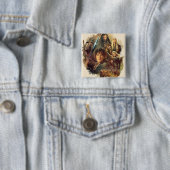 The Company and Elves of Mirkwood Vierkante Button 5,1 Cm (In situ)