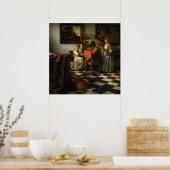 The Concert by Johannes Vermeer Poster (Keuken)