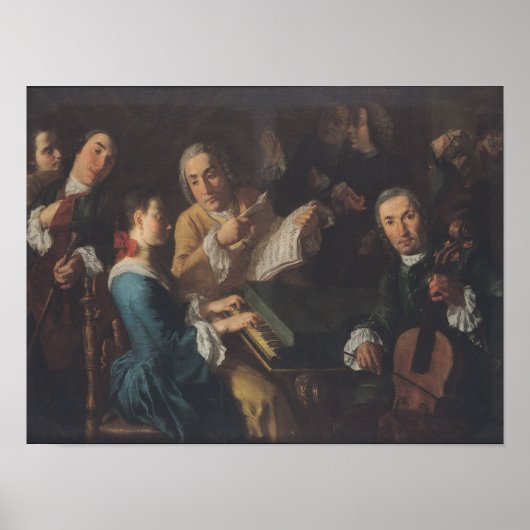 The Concert, c.1755 Poster (Voorkant)