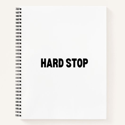 The Conclusion Ledger | Hard Stop Professional Notitieboek (Voorkant)