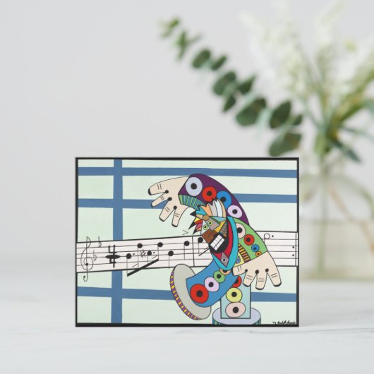 "The Conductor" van Ruchell Alexander Briefkaart (Staand voorkant)