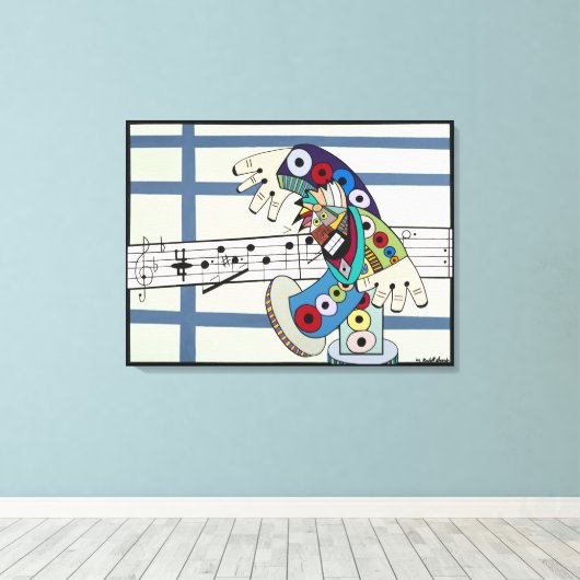 "The Conductor" van Ruchell Alexander Canvas Afdruk (Insitu (Houten vloer))