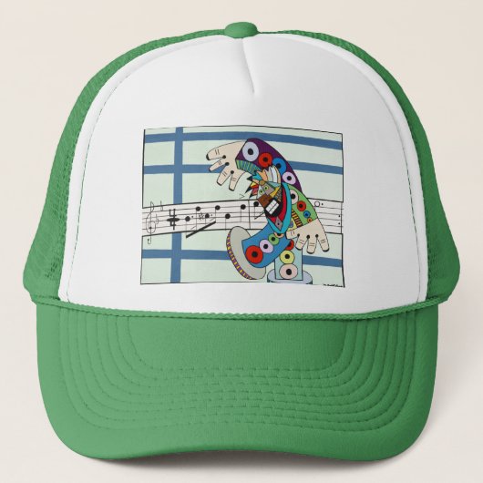 "The Conductor" van Ruchell Alexander Trucker Pet (Voorkant)