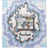 The Cone of Shame | Apology Douchegordijn (Voorkant)