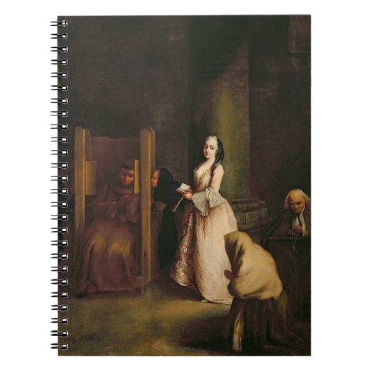 The Confession, c.1755 (olie op canvas) Notitieboek (Voorkant)