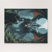 The Confrontation knight vs dragon Legpuzzel (Horizontaal)