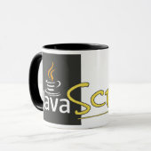 The Confusing JavaScript Mug - Black Mok (Voorkant links)