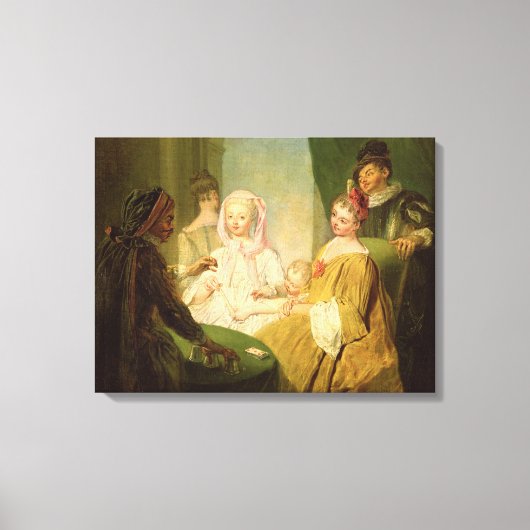 The Conjuror, 1720-25 Canvas Afdruk (Voorkant)