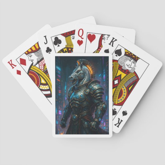 The Conqueror’s Knight: Chess Lover Playing Cards Pokerkaarten (Achterkant)