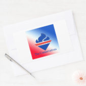 The Conservatives Old Torch Logo Rechthoekige Sticker (Envelop)