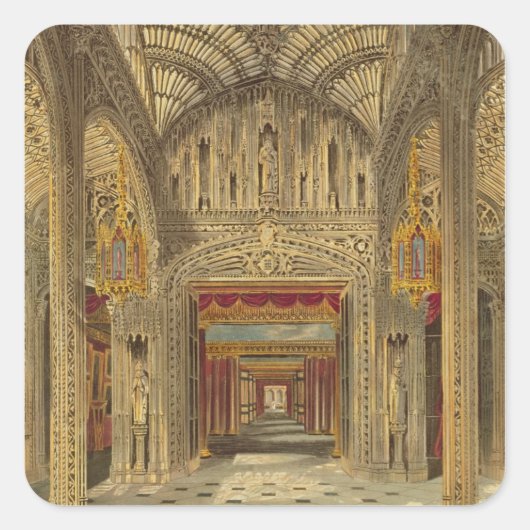 The Conservatory in Carlton House van de Roy van P Vierkante Sticker (Voorkant)