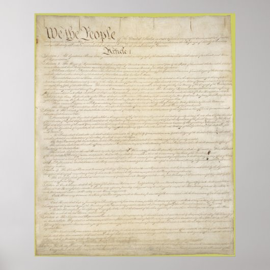 The Constitution of the United States of America Poster (Voorkant)