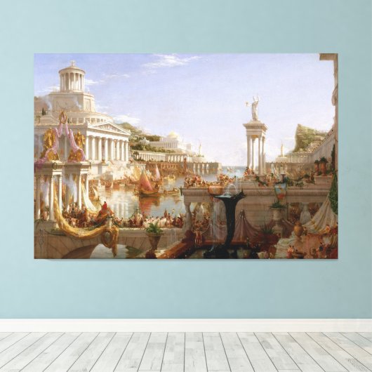 The Consummation of Empire van Thomas Cole (1836) Canvas Afdruk (Insitu (Houten vloer))