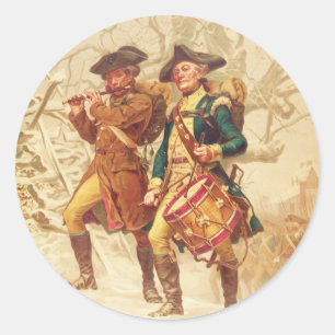 The Continentals by Frank Blackwell Mayer 1875 Ronde Sticker