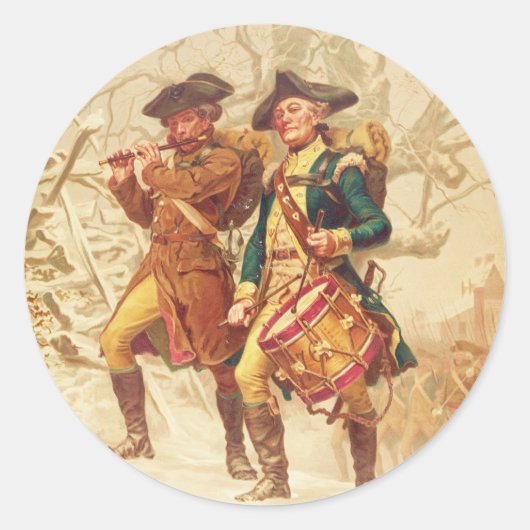 The Continentals by Frank Blackwell Mayer 1875 Ronde Sticker (Voorkant)