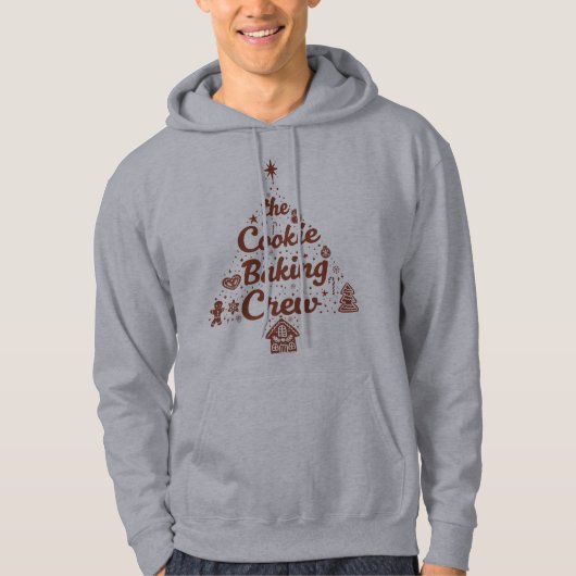 The Cookie Baking Crew Christmas Tree Design Hoodie (Voorkant)