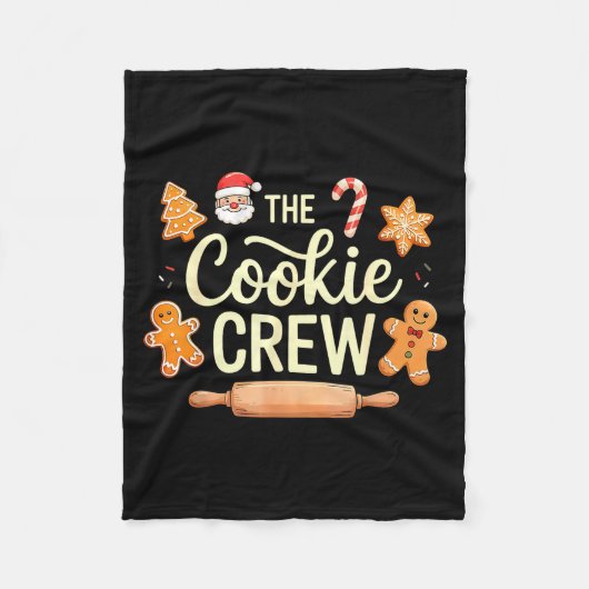 The Cookie Crew Christmas Baking Cookie Lover  Fleece Deken (Voorkant)