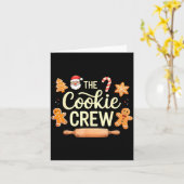 The Cookie Crew Christmas Baking Cookie Lover  Kaart (Gele Bloem)