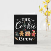 The Cookie Crew Christmas Baking Cookie Lover Kids Kaart (Gele Bloem)