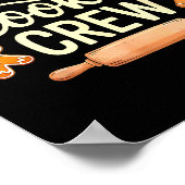 The Cookie Crew Christmas Baking Cookie Lover  Poster (Hoek)