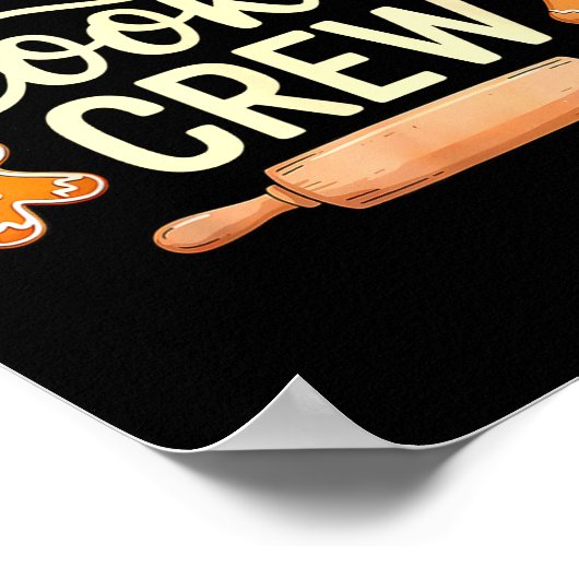 The Cookie Crew Christmas Baking Cookie Lover  Poster (Hoek)