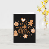The Cookie Crew Gingerbread Christmas Xmas Pajamas Kaart (Gele Bloem)