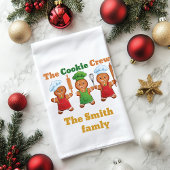 The cookie crew gingerbread handdoek