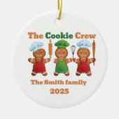 The cookie crew gingerbread  keramisch ornament (Voorkant)