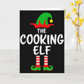 The Cooking Elf Matching Family Christmas Kaart (Gele Bloem)