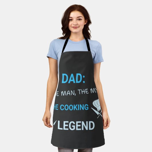 The Cooking Legend – BBQ & Chef Dad Schort (Gedragen)