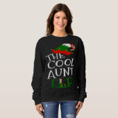 The Cool Aunt Elf Family Matching Group  Christmas Trui (Voorkant volledig)