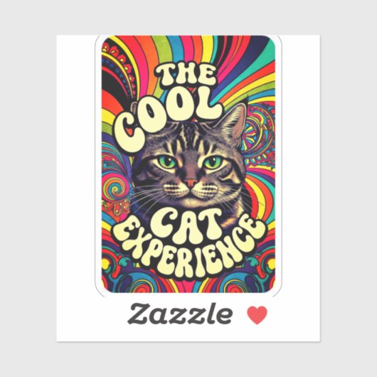 THE COOL CAT EXPERIENCE STICKER (Vel)