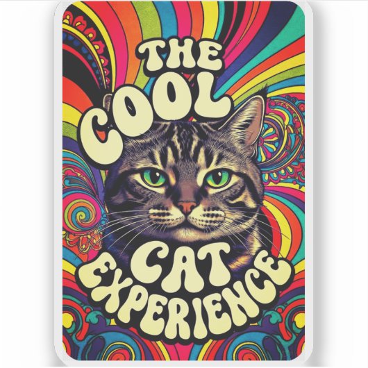 THE COOL CAT EXPERIENCE STICKER (Voorkant)