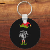 The Cool Uncle Elf Matching Family Group Gift Chri Sleutelhanger (Voorkant)