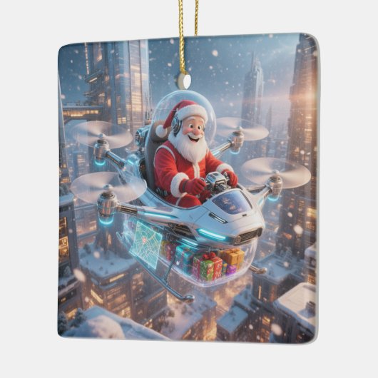 The Coolest Sci-Fi Santa Keramisch Ornament (Links)