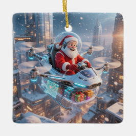 The Coolest Sci-Fi Santa Keramisch Ornament