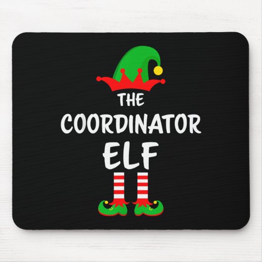 The Coordinator Elf Matching Family Christmas Muismat (Voorkant)
