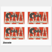 The Cora Hotel (Londen) Rechthoekige Sticker (Vel)