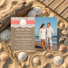 The Coral Sand Dollar Beach Trouwcollectie Save The Date