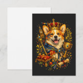 The Corgi King Bedankkaart (Voorkant / Achterkant)