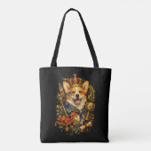 The Corgi King Tote Bag (Achterkant)